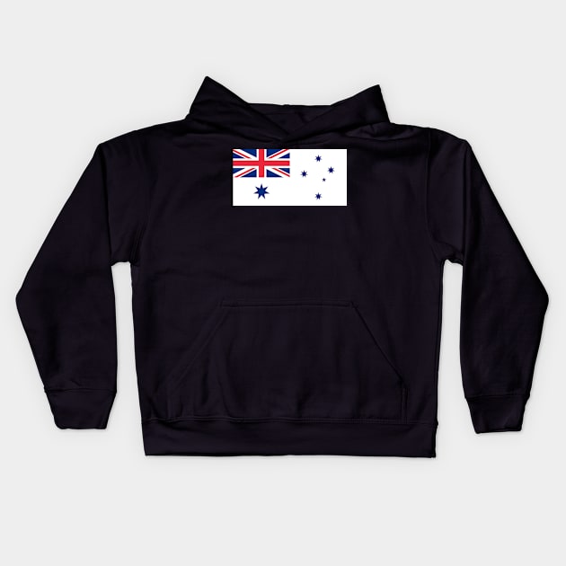 Australian White Ensign Kids Hoodie by Wickedcartoons